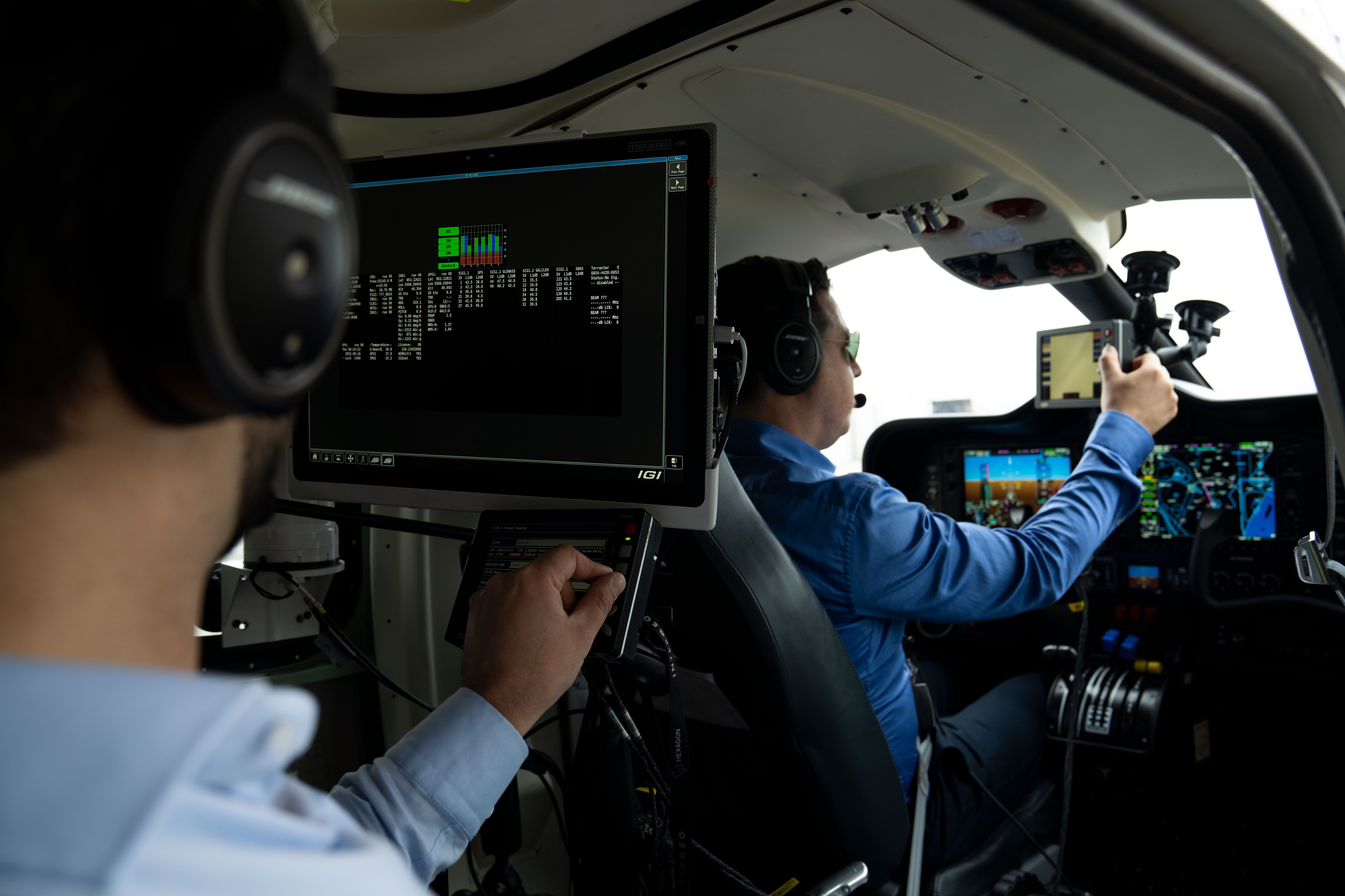 Bemanning in de cockpit met IGI-systeem