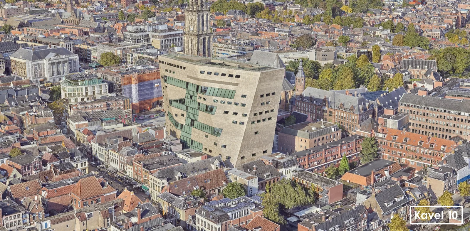3D model van het Forum Groningen en omgeving — fotorealistisch stadsmodel voor visualisatie en stakeholdercommunicatie