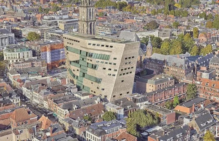 3D stadsmodel Groningen — fotorealistisch mesh met gebouwtexturen